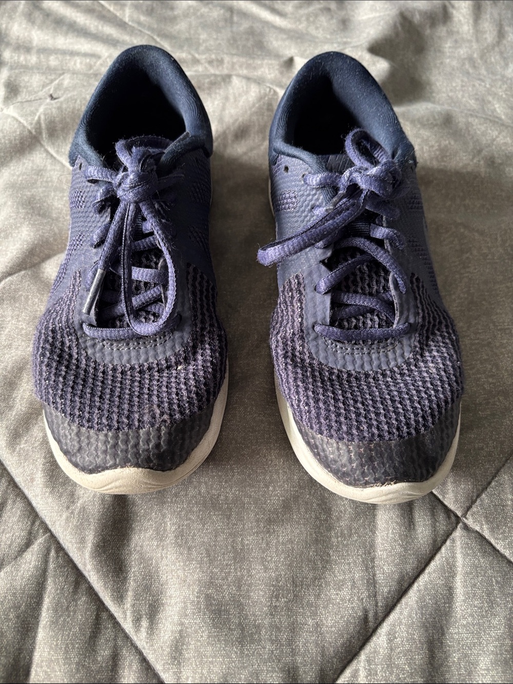 Nike Kids Navy Blue Knit Sneakers